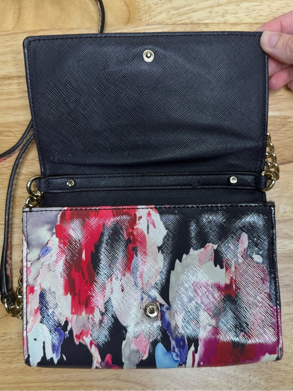 kate spade Laurel Way Blurry Floral Print Storybook Lining Crossbody Bag 2015 - Picture 9 of 13